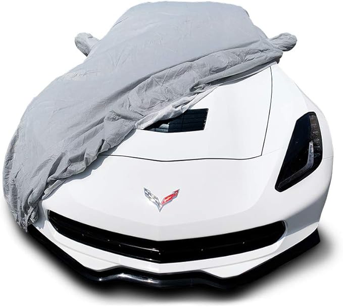 CarsCover Custom Fits C7 2014-2019 Chevy Corvette Stingray Z51 Z06 Grand Sport Custom Car Cover for 5 Layer Ultrashield