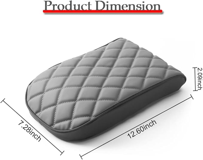 Car Center Console Pad,Memory Foam Car Armrest Cushion,Auto Armrest Pad,Knitted Corrugated Design,Great for Long-time Driving,Universal Car Armrest Seat Box Cover Protector for Most Vehicles