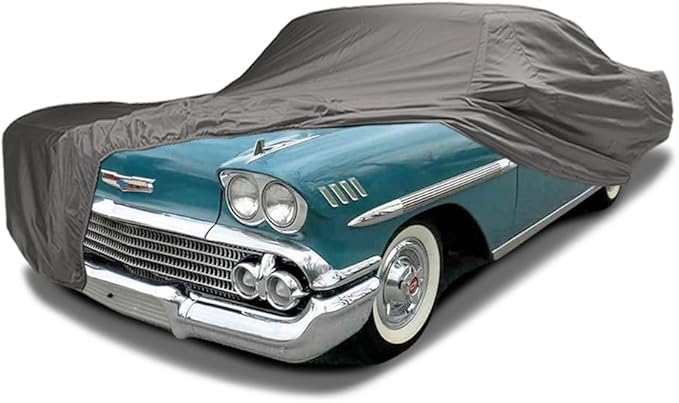 CarsCover Custom Fits for Chevy Biscayne 1958 Car Cover Ironshield Leatherette All Weatherproof Waterproof 100% Block Sun, Rain, Dust