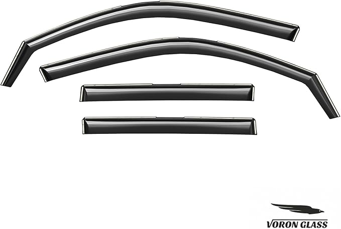 Voron Glass in-Channel Extra Durable Rain Guards for Lexus GX 2010-2023, Window Deflectors, Vent Window Visors, 4 Pieces - 200828
