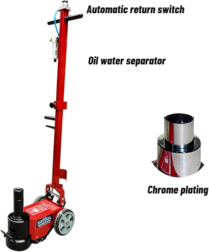 50 Ton Heavy Duty Floor Jack Pneumatic Hydraulic Jack Car Truck Lift Fit for Garages, Repair Shops Lift Range 7.6"- 14.5" (KT-J50T)