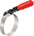 Medium Oil Filter Wrench, Oil Filter Removal Tool Adjustable from 3-5/6" to 4-1/2" for Cars, Motorcycles and Trucks