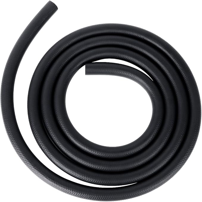 LokoCar Rubber Fuel Hose Line Push Lock 1/4" ID SAE 30R7 NBR 10ft 300PSI Black