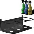 Koova Spray Bottle Holder Heavy Duty- Wall Mount Storage Rack for 3 Spray Bottles, Utility Shelf with Included Hardware - Made in USA, Sturdy Metal Organizer for Efficient Kitchen and Garage Storage