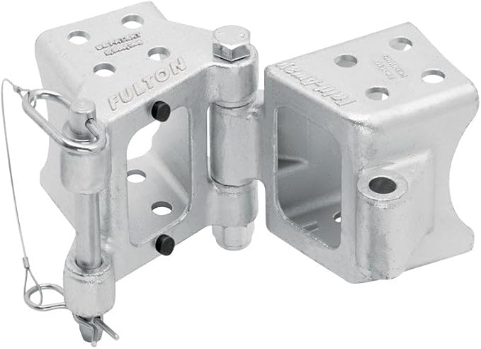Fulton HDPB350101 Bolt On Folding Trailer Tongue Swing Away Hinge Kit for 2 Inch x 3 Inch Trailer Beams, 9,000 lbs. Capacity, Helps Reduce Trailer Length for Storage