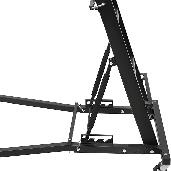 440 Lb Capacity Heavy Duty Topside Automotive Creeper, Adjustable Height 48"-66" with 4 Swivel Casters for Truck, Garage, Auto Repair & Maintenance