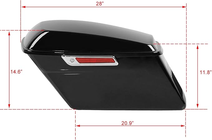 XFMT Vivid Black Motorcycle Saddlebags Hard Saddle Bags W/Black Conversion Bracket For Harley Softail Heritage Deluxe 1984-2017