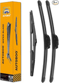 AUTOBOO 26"+22" Windshield Wipers with 16" Rear Wiper Blade Replacement for 2010 2011 2012 2013 2014 2015 Lexus RX450h RX350-Original Factory Quality (Pack of 3)