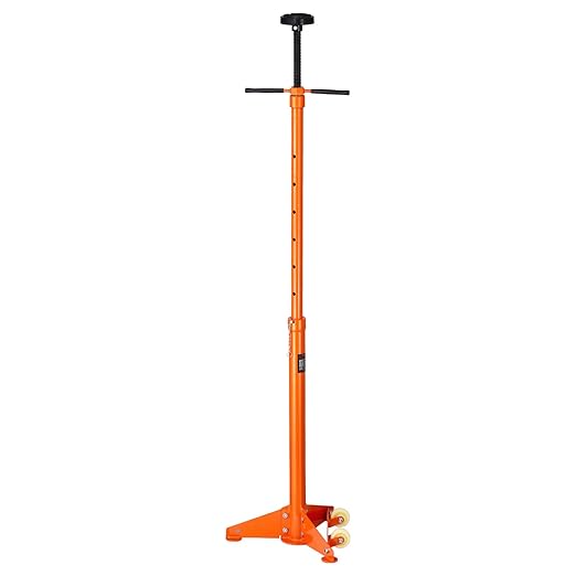 VEVOR Underhoist Support Stand, 3/4 Ton Capacity Under Hoist Jack Stand, Lifting from 38.4 to 75.4 in, Bearing Mounted Spin Handle, Self-Locking Threaded Screw, Two Wheels, Support Vehicle Components