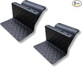 CJ5 Side Steps Compatible with Jeep © CJ Vehicles (Pair) - Solid Steel Construction - Metal Diamond Treadplate Traction Design - Universal Fitment on Classic CJ-5 (CJ7) (Solid-Black)