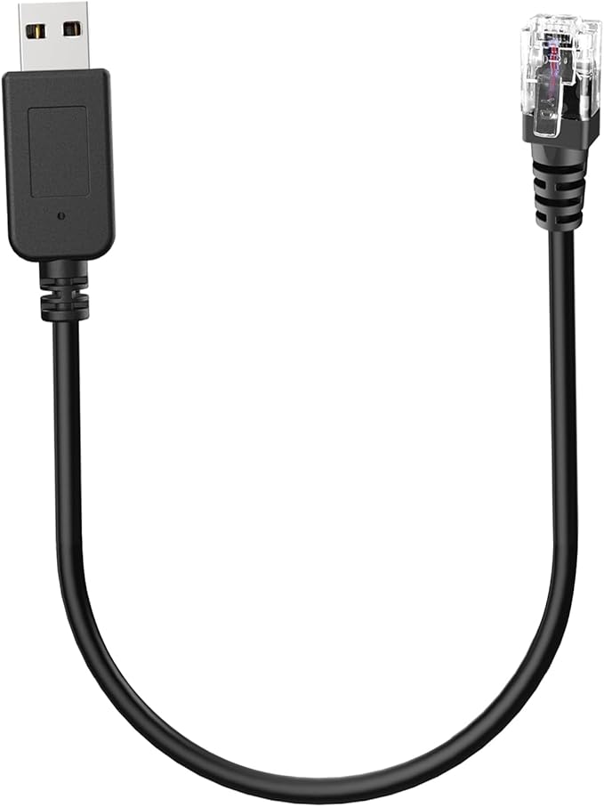 Radar Detector Cable, USB to RJ11 Plug Cable,for Escort Radenso XP Uniden Beltronics Cobra Whistler Radar Detector,Replacement Power Cable for Radar Detectors (RJ11-1.6ft)