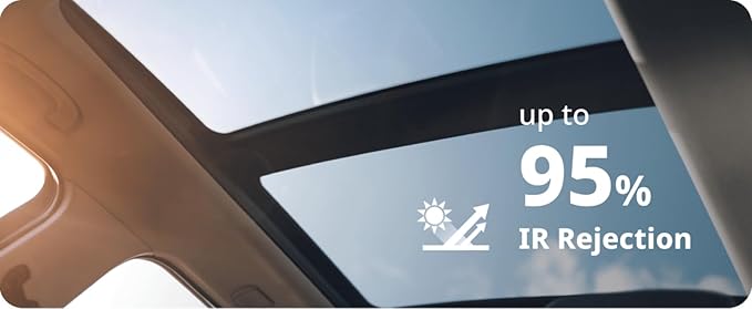 Nano Ceramic Window Tint Film for Cars and Building, Charcoal, 2 Ply Scratch Resistant, Heat Control, and UV 99%, IR 93% Rejection, 20% VLT, 24inx100ft