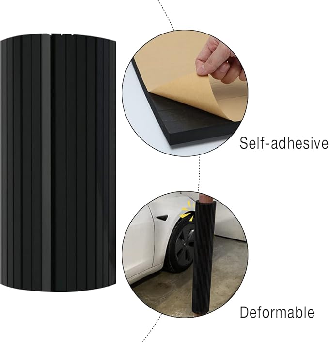 GUEQUITLEX Garage Wall Guards Foam Car Door Protector Wall Bumper Guard for Parking Garages - Garage Wall Guards -Wall Edge Protector Protect Your Car - Wall Corner Edge Bumpers (2 Pack, Column)