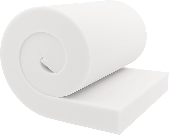 GoTo Foam 4" Height x 24" Width x 72" Length 36ILD (Semi-Firm) Upholstery Cushion Made in USA