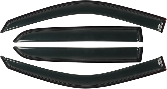 Window Visors Rain Guards Fit for 2009-2018 Dodge Ram 1500, 19-23 1500 Classic Crew Cab Only, 10-24 Ram 2500/3500 Crew Cab & Mega Cab