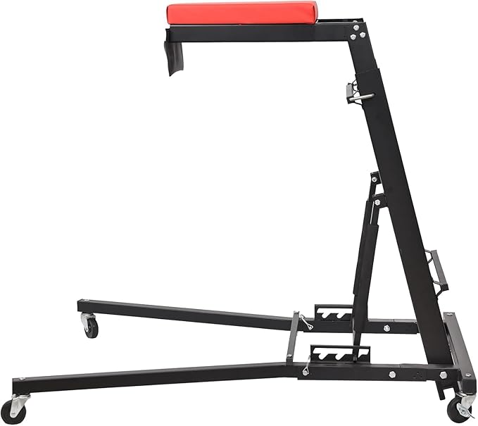 440 Lb Capacity Heavy Duty Topside Automotive Creeper, Adjustable Height 48"-66" with 4 Swivel Casters for Truck, Garage, Auto Repair & Maintenance
