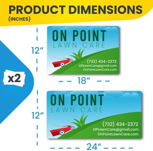 Magnet Me Up Customizable and Personalized Automotive Magnet Decals (12”x24” Rectangle)