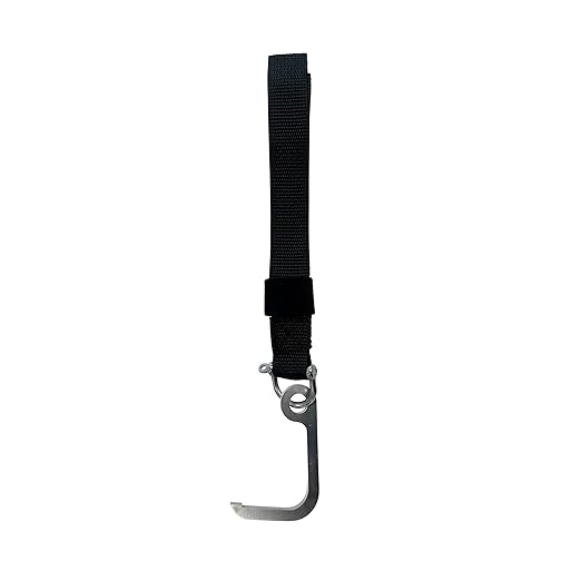 T&T Tools Lid Sling Hook (Long Hook 2 Inch Style) - Lift Manhole Covers & Storm Drain Cover, Versatile Lifting Hooks, Rigid Steel Tool Hook for Moving