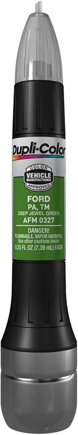 Dupli-Color AFM0327 Scratch Fix All-In-1 Exact-Match Automotive Touch-Up Paint – Ford Deep Jewell Green – 0.25 oz. Paint Pen