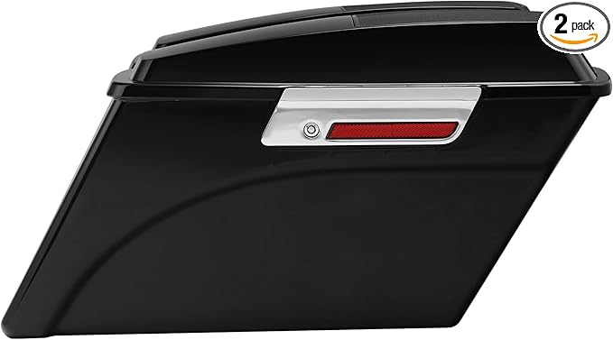 XFMT Glossy Black Hard Saddlebags W/ 6x9 Speaker Lids For Harley Touring Road King Street Glide Road Glide Electra Glide Ultra Classic 1994-2013