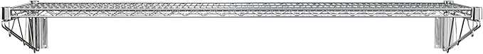 14" x 48" Chrome Wire Wall Mount Shelf