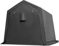 ADVANCE OUTDOOR 6x6 ft Storage Shelter Outdoor Portable Shed with 2 Roll up Zipper Doors & Vents Carport for Motorcycle Waterproof and UV Resistant Portable Garage Kit Tent, Gray