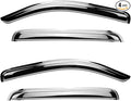 94966Y Chrome Side Window Visor Wind Vent Deflector,4pcs Outside Mount Style Shade Sun Rain Guards Set fit for 2015-2020 Cadillac Escalade ESV,Chevy Suburban 1500,GMC Yukon XL