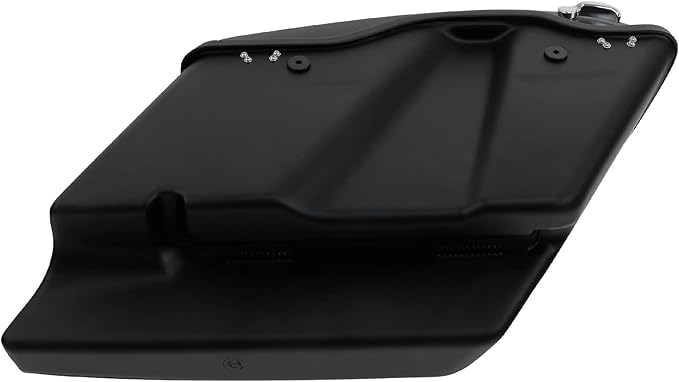 XFMT Motorcycle Matte Black 5" Extended Stretched Hard Saddlebags Saddle Bags For Harley Touring Road King Street Glide Road Glide Electra Glide Ultra Classic 2014-2023