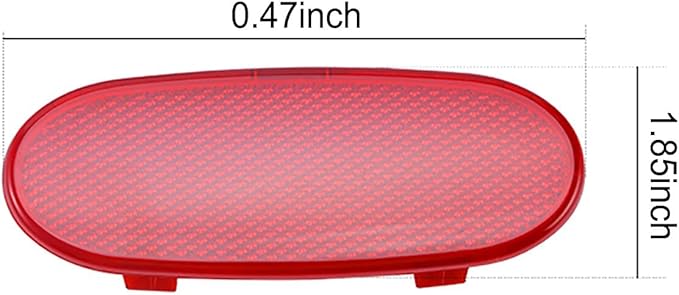 Car Front Interior Door Panels Reflector Red Inner Door Panel Reflector Plate for 2002-2008 Dodge Ram 1500/2003-2009 Dodge Ram 2500 3500/2004-2009 Dodge Durango (for front doors only)-2PCS