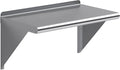 AmGood 24" Long X 14" Deep Stainless Steel Wall Shelf | NSF Certified | Appliance & Equipment Metal Shelving | Kitchen, Restaurant, Garage, Laundry, Utility Room