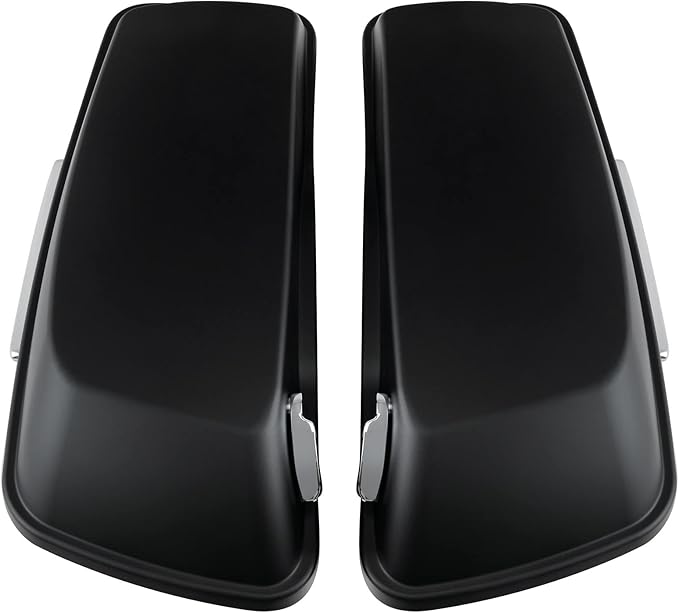 XFMT Motorcycle Matte Black 5" Extended Stretched Hard Saddlebags Saddle Bags For Harley Touring Road King Street Glide Road Glide Electra Glide Ultra Classic 2014-2023