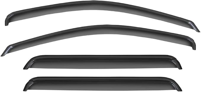 Smoke Sun/Rain Guard Window Visors Compatible with 2005-2010 Jeep Grand Cherokee Wind Deflector 4pcs 94243