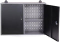 JZD Steel Garage Wall Mounted Tool Cabinet, Black & Grey