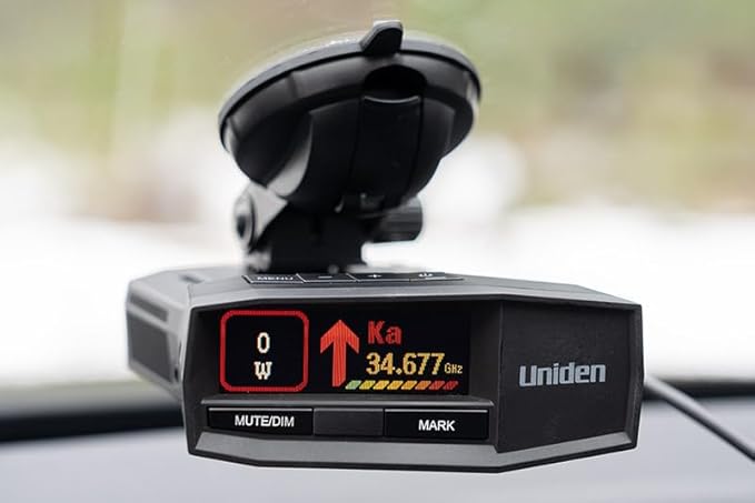Uniden R8W (New Model) Extreme Long Range Laser/Radar Detector, 360° Awareness, Directional Arrows, Wi-Fi, Bluetooth, GPS, Real-Time Voice Alerts, Red Light & Speed Camera Alerts, R/TACH App