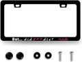 But Did You Die Momlife License Plate Frame Mother License Plate Holder for Personalized Mother Car Decorative Stainless Steel Funny Text License Plate Auto Part with Screws 12.2"x6.2"
