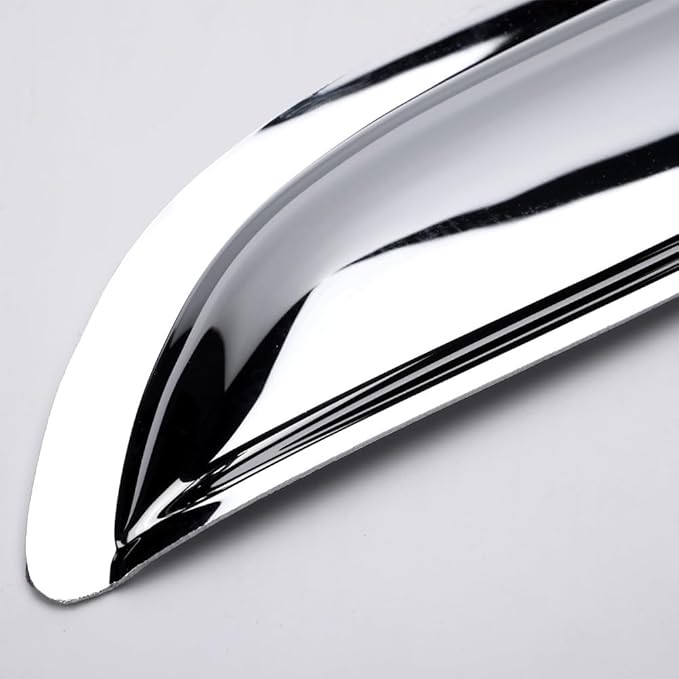 94251Y Chrome Side Window Visor Wind Vent Deflector,4pc Outside Mount Style Shade Sun Rain Guards Set fit for 2008-2016 Chevy Town & Country,2008-2020 Dodge Grand Caravan