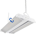 JTT LED Linear High Bay Light, 5000K Daylight 150W 21000LM Shop Light Commercial 360° Adjustable Tilt Hanging LED High Bay Shop Lighting Fixtures for Garage, ETL 1-Pack