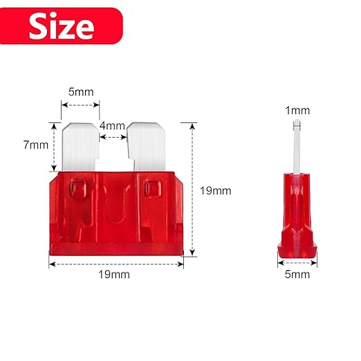 (80Pcs) 10 Amp Standard Fuse, 10A Car Blade Fuses for Car/RV/Truck/SUV/Motorcycle/Boat