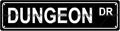 DUNGEON DR Space Metal Tin Street Sign Bar Cafe Garage Cave Home Room Wall Bathroom Farmhouse Garden Porch Patio Decor, 16 x 4 Inch