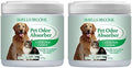 SMELLS BEGONE Air Freshener Odor Absorber Gel - 15 oz, Pack of 2 - Absorbs and Eliminates Odor in Pet Areas, Bathrooms, Cars, & Boats - Made with Essential Oils - Calming Rain Scent