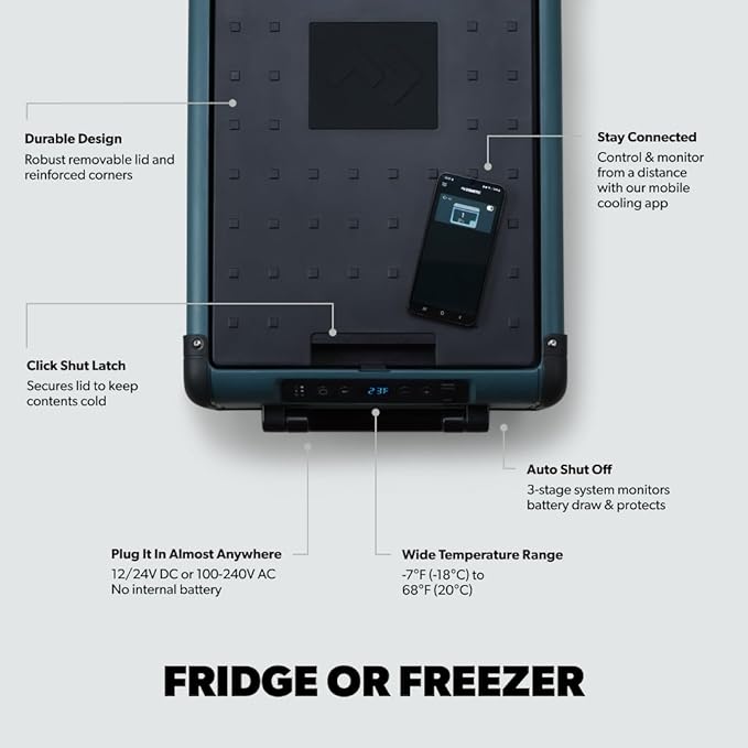 Dometic CFX2 57-Liter Portable Refrigerator and Freezer, Powered by AC/DC