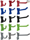 PegPro® J, 1" & 2" Kit for Standard “Wood Fiber” pegboard – Durable Plastic Pegboard Hooks - for Garage, Kitchen, Craft Room, and More (J, 1" & 2" Hook - 72 Pack, Power Up Mix)
