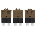 GLOSO Circuit Breaker E39 (T3) Manual Reset Fuse For Car Truck RV Automotive Marine Boat Trolling motor & Custom Wiring Audio battery protection/Low Profile ATC/ATO (7.5A - 3 Pack)
