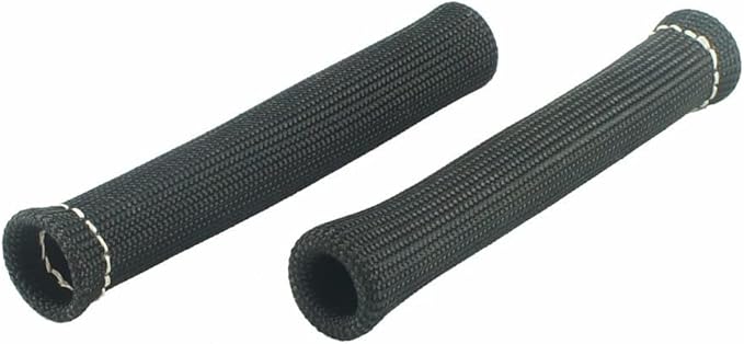 Spark Plug Wire Boots Thermal Protection Insulator Sleeve, 1200 Degree Heat shield Cover Wrap 6 inch for Car Truck 8PCS(black)