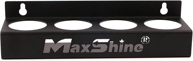 Maxshine Universal Detailing Ceramic Coating Holder - Holds 4 Bottles (50-100ml), Sturdy & Lightweight Organizer, Easy Wall Mounting, Premium Auto Detailing Accessories for Garage & Mobile Use