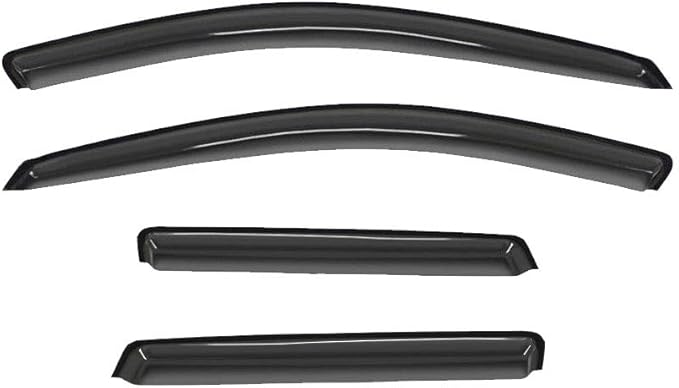 Smoke Sun/Rain Guards Window Visors Compatible with 2003-2008 Nissan Murano Wind Deflector 4pc 94921