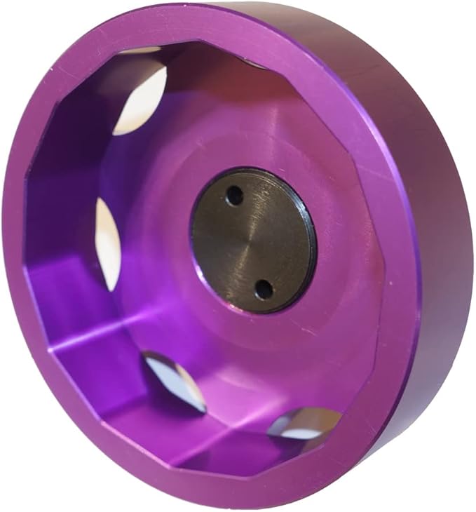 64mm 2 Stage Heavy Duty Torque Limiting Oil Filter Wrench Purple 6061-T6 Billet Aluminum