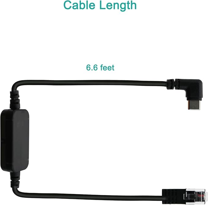 RJ11 to USB C Radar Detector Power Cord fit for Uniden R8 R7 R3 R4, Escort Passport 9500ix Max360 - PD3.0 Cable 4 FT