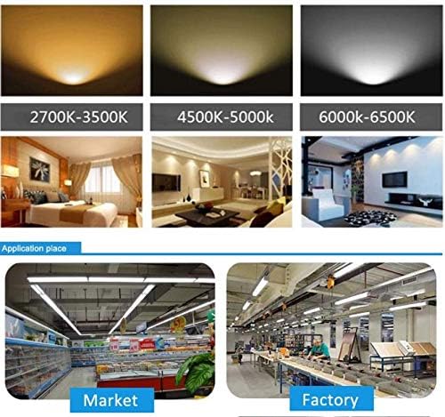 20/Pack LED Light Tubes -144W 6000K 18800 Lumens,Single Pin Fa8 Base,T8 T10 T12 LED Fluorescent Bulbs Replacement, Double Sided Four Row 768pcs,V Shape, Dual-Ended Power, Ballast Bypass