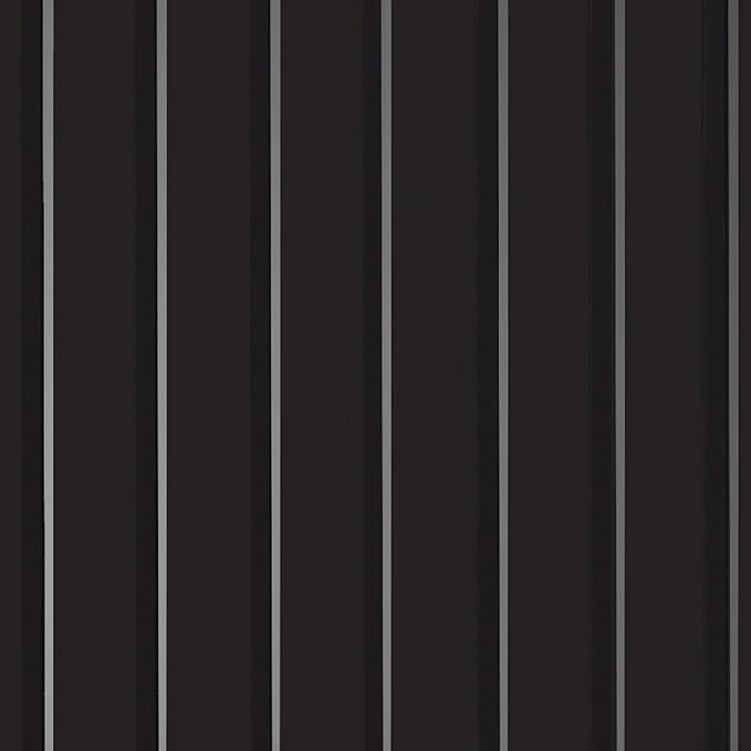 G-Floor Garage Flooring 5' x 10' Midnight Black Ribbed Channel Vinyl Protector Mat - Industrial Strength for Home or Commercial Use